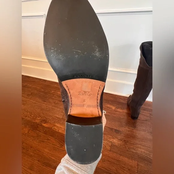 Coach Lucia over-the-knee suede boots - Picture 6 of 6